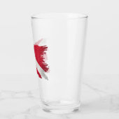 ヴィンテージスキューバ国旗、ブラシストローク、ダイバーダウンフラグ タンブラーグラス (左)