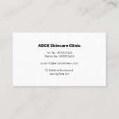 ヴィンテージスキンケアエステティシャン 名刺 (裏面)