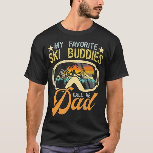 ヴィンテージスキーお気に入りの仲間が私を呼ぶ Tシャツ (正面)