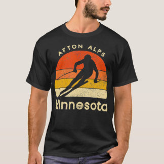 ヴィンテージスキーアフトンアルプスミネソタマウンテン Tシャツ