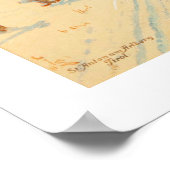 ヴィンテージスキーイメージ、クロスカントリースキー ポスター (角)