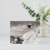 ヴィンテージスキーイメージ、ジャンプ ポストカード (スタンド正面)