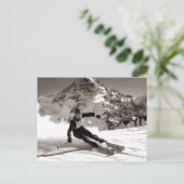 ヴィンテージスキーイメージ、ローベルホルンレース ポストカード (スタンド正面)