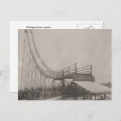 ヴィンテージスキージャンプの安全性! ポストカード (正面/裏面)