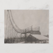 ヴィンテージスキージャンプの安全性！ ポストカード (正面)