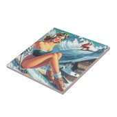 ヴィンテージスキージャンプ タイル (側面)