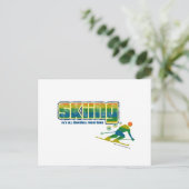 ヴィンテージスキースタイル ポストカード (スタンド正面)