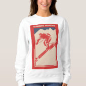 ヴィンテージスキーニューハンプシャーリゾートクランモアマウンテン スウェットシャツ (正面)