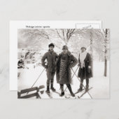 ヴィンテージスキーファッション, 1910 ポストカード (正面/裏面)
