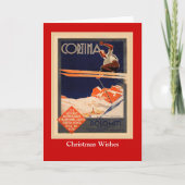 ヴィンテージスキーポスター,イタリア,スキーコルティナ シーズンカード (正面)