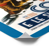 ヴィンテージスキーポスター、イタリア、ドロミートコルティナ ポスター (角)