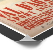 ヴィンテージスキーポスター、イタリア、バルダオスタ ポスター (角)