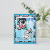 ヴィンテージスキーポスター、コロラド州 ポストカード (スタンド正面)