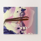 ヴィンテージスキーポスター ジグソーパズル (横)