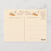 ヴィンテージスキーポスター、フランス、St Gervais les Bain ポストカード (裏面)