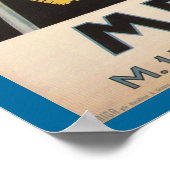 ヴィンテージスキーポスター、Mera、Valsesia ポスター (角)