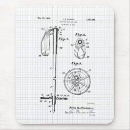 ヴィンテージスキーポール特許 マウスパッド