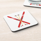 ヴィンテージスキーポール コースター (左側)