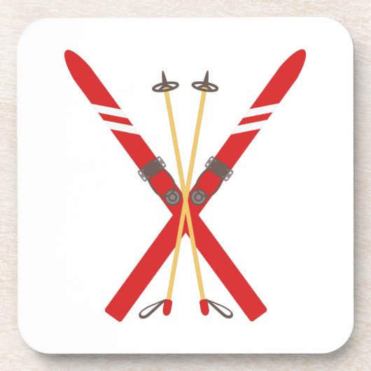 ヴィンテージスキーポール コースター (正面)