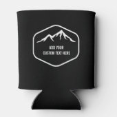 ヴィンテージスキーマウンカスタムテン文字両サイドブラック 缶クーラー (裏面)