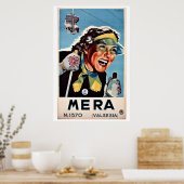 ヴィンテージスキーメラバルセシアイタリアン旅行 ポスター (キッチン)