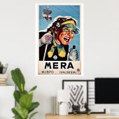 ヴィンテージスキーメラバルセシアイタリアン旅行 ポスター (ホームオフィス)