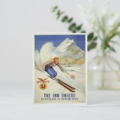 ヴィンテージスキー印刷のポストカード ポストカード (スタンド正面)