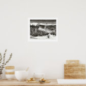 ヴィンテージスキー場、スキーリフト ポスター (キッチン)