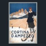 ヴィンテージスキー旅行とコルチナダンペッツォ ポスター<br><div class="desc">C 1920のポスターから、復元し、私たちに触れた。ポスタもしーのサイズを決めたい（フレームに合わせたい）場合は、お願い連絡す。より大きなサイズも利用可能。</div>