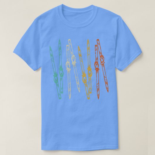 ヴィンテージスキー服レトロスキー Tシャツ (デザイン正面)