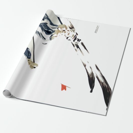 ヴィンテージスキー・ウィンタースポーツ・ドイツ旅行 ラッピングペーパー (アンロールド)