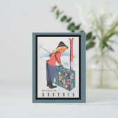 ヴィンテージスキーinオーストリアはがき ポストカード (スタンド正面)