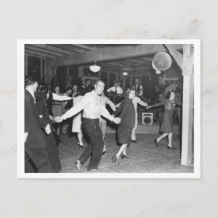 ヴィンテージスクエアダンスフォト1944 ポストカード