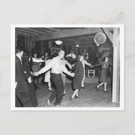 ヴィンテージスクエアダンスフォト1944 ポストカード (正面)