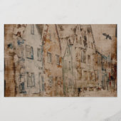 ヴィンテージスクラップブックア絵を描ートジャーナル 便箋 (正面)