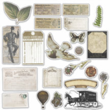 ヴィンテージスクラップブックステッカーヴィンテージエフェメラ