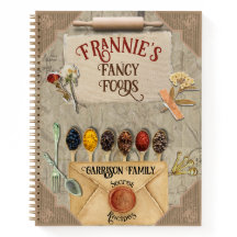 ヴィンテージスクラップブックチャームレシピクックブック