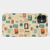 ヴィンテージスクラップブックパターン Case-Mate iPhoneケース (裏面(横))