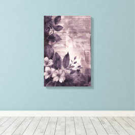 ヴィンテージスクラップブックページ：ほぼ半減 キャンバスプリント