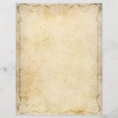 ヴィンテージスクラップブック紙と渦巻き (正面)