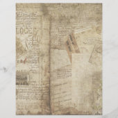 ヴィンテージスクラップブック紙ジャーナリング工芸紙 (正面)