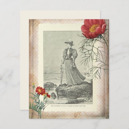 ヴィンテージスクラップブック紙 (正面/裏面)