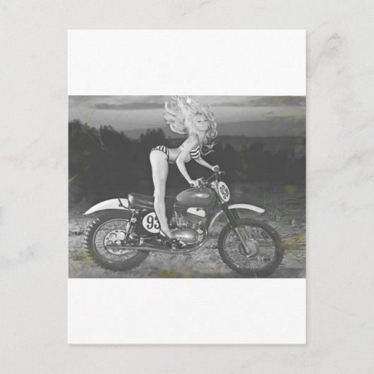 ヴィンテージスクランブラとホットモデル。 ポストカード (正面)