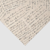 ヴィンテージスクリプトの手書き分離コラージュ 薄葉紙 (詳細)