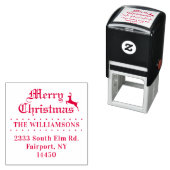 ヴィンテージスクリプトクリスマス差出人住所 セルフインキングスタンプ (インサイチュ)