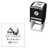 ヴィンテージスクリプトゴシックスカルエレガントEx Libris Book セルフインキングスタンプ (インサイチュ)