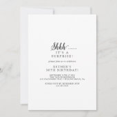 ヴィンテージスクリプトサプライズパーティの招待状 招待状 (正面)