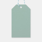 ヴィンテージスクリプトパステルハッピーホリデーズパーソナライズされた ギフトタグ (裏面)