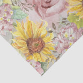 ヴィンテージスクリプトフローラアジサイ水の色セージ 薄葉紙 (詳細)