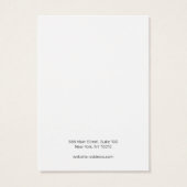 ヴィンテージスクリプトホワイトイヤリングディスプレイカード (裏面)